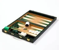 Cork Backgammon Set in Green by Crisloid