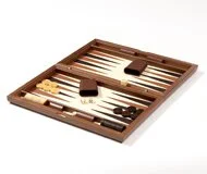 Wood Backgammon Set in Briar Root by Dal Negro