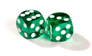 Green Backgammon Precision Dice (2)