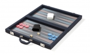 Blue Attache Backgammon Set with Composite Field (3)