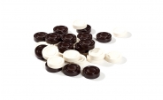 Classic Brown and White Grooved Checkers (2)