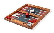 Tabletop Backgammon Set in Mahogany (4)