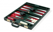 Leather Backgammon Set in Green (3)