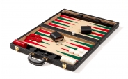 Attache Backgammon Set with Lt. Beige Velour Field (6)